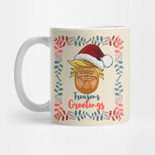 TREASONS GREETING- Treasonous Trump Santa Claus by IceTees